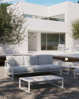 Comova 3-Sitzer-Sofa 100% weiß und Aluminium weiß 222 cm von Kave Home – Bild 2