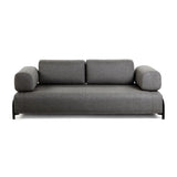 Compo 3-Sitzer Sofa dunkelgrau 232 cm von Kave Home – Produktbild 5