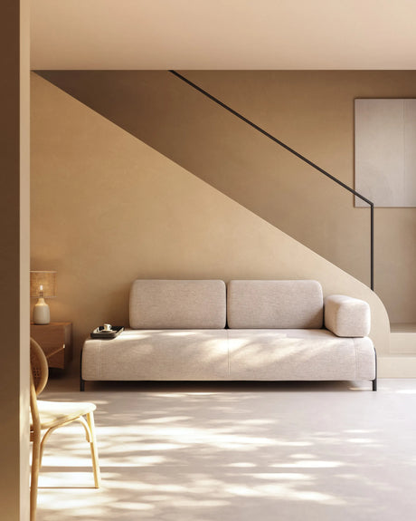Compo 3-Sitzer Sofa dunkelgrau mit kleinem Tablett 232 cm von Kave Home – Produktbild 2