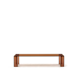 Couchtisch Adularia aus braunem gehärtetem Glas 140 x 60 cm von Kave Home – Bild 1