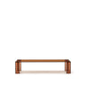 Couchtisch Adularia aus braunem gehärtetem Glas 140 x 60 cm von Kave Home – Bild 1