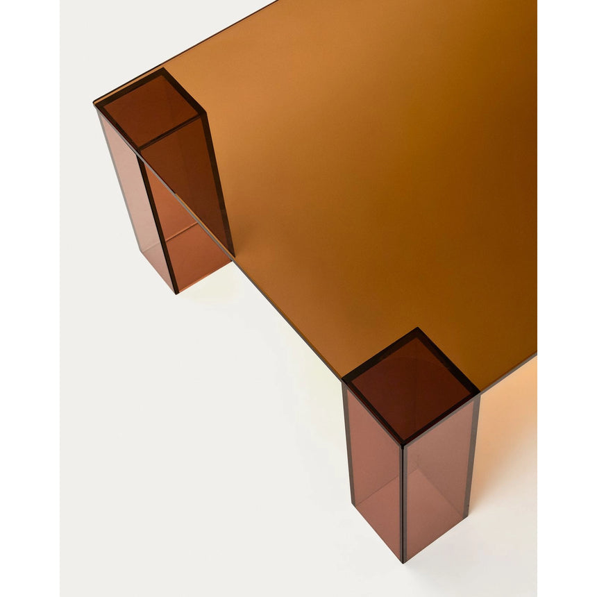 Couchtisch Adularia aus braunem gehärtetem Glas 140 x 60 cm von Kave Home – Bild 8