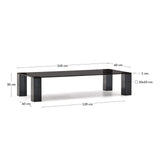 Couchtisch Adularia aus gehärtetem Glas 140 x 60 cm von Kave Home – Bild 4