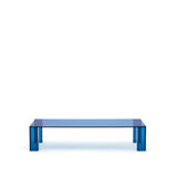 Couchtisch Adularia aus gehärtetem Glas in Blau 140 x 60 cm von Kave Home – Bild 1