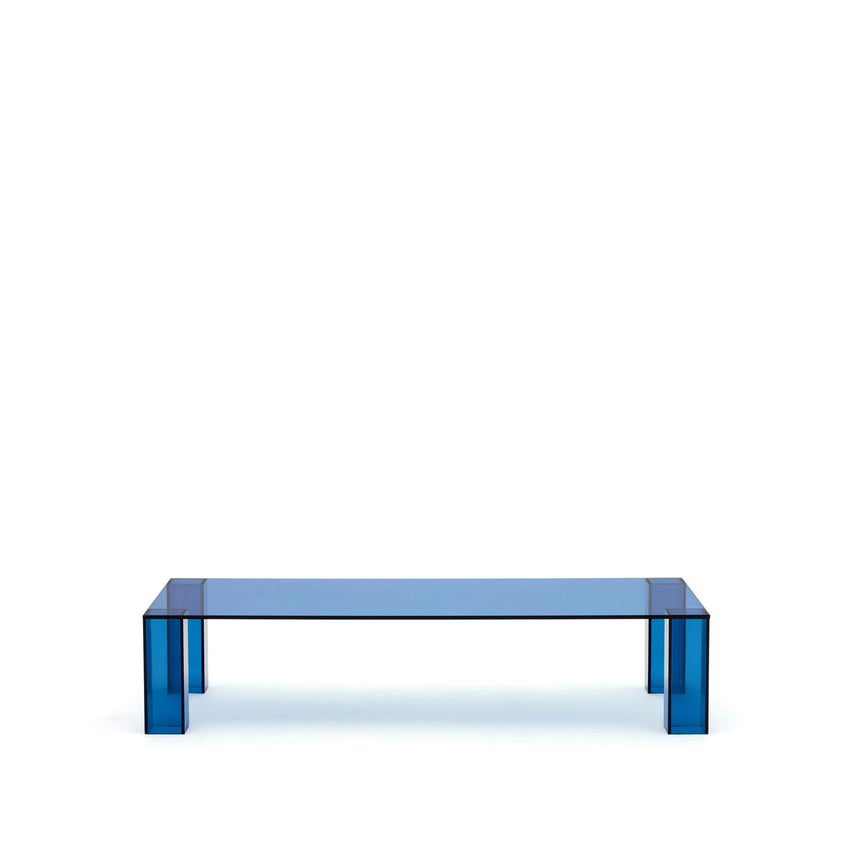 Couchtisch Adularia aus gehärtetem Glas in Blau 140 x 60 cm von Kave Home – Bild 1