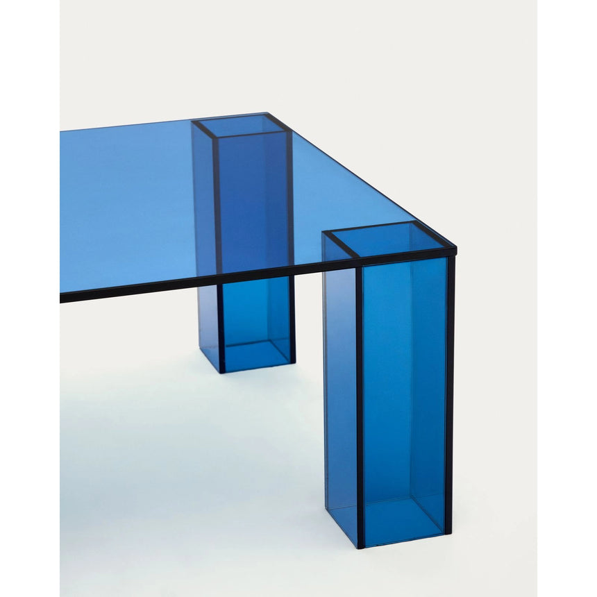 Couchtisch Adularia aus gehärtetem Glas in Blau 140 x 60 cm von Kave Home – Bild 7
