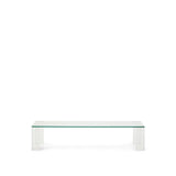 Couchtisch Adularia aus transparentem gehärtetem Glas 140 x 60 cm von Kave Home – Bild 1
