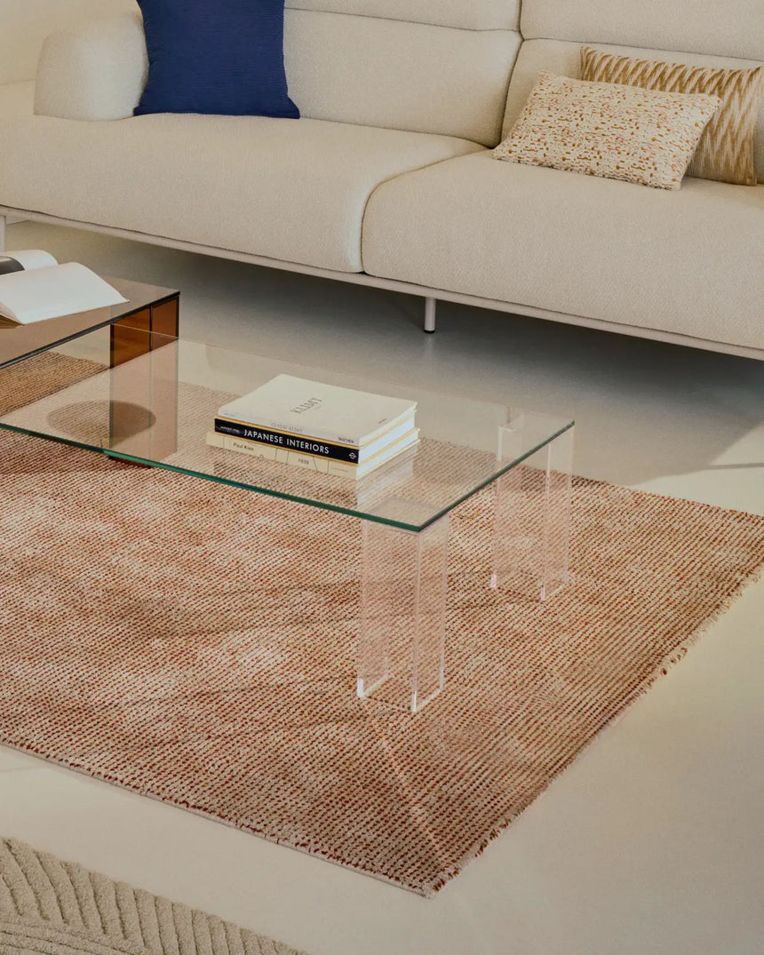 Couchtisch Adularia aus transparentem gehärtetem Glas 140 x 60 cm von Kave Home – Bild 3