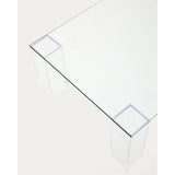Couchtisch Adularia aus transparentem gehärtetem Glas 140 x 60 cm von Kave Home – Bild 8