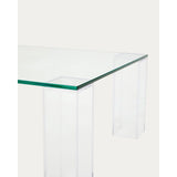 Couchtisch Adularia aus transparentem gehärtetem Glas 140 x 60 cm von Kave Home – Bild 9