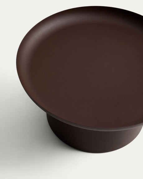 Couchtisch Arcola aus Aluminium in Braun, Ø 70 cm von Kave Home – Bild 3