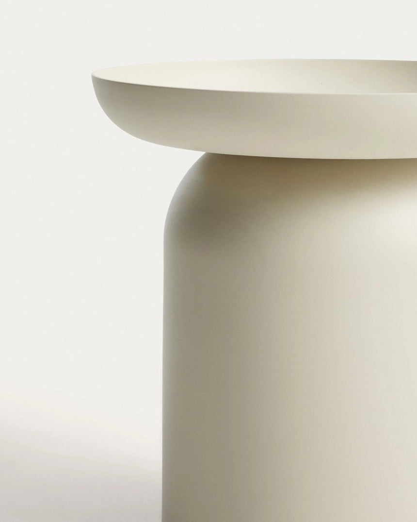 Couchtisch Arcola aus Aluminium in Ecru, Ø45 cm von Kave Home – Bild 2