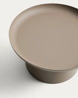 Couchtisch Arcola aus Aluminium in Taupe, Ø 70 cm von Kave Home – Bild 3