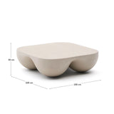 Couchtisch Colba aus polystone 100 x 100 cm von Kave Home – Bild 4