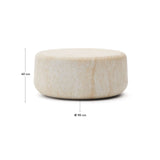 Couchtisch Drasi aus Zement mit Finish in Travertinoptik Ø 90 cm von Kave Home – Bild 5