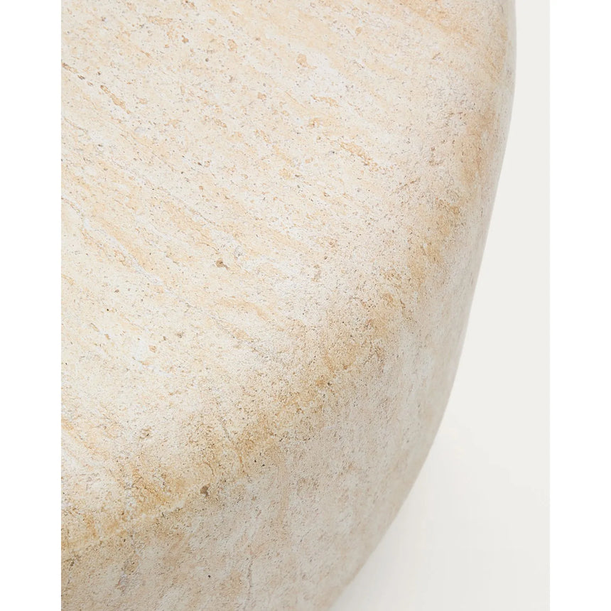Couchtisch Drasi aus Zement mit Finish in Travertinoptik Ø 90 cm von Kave Home – Bild 7