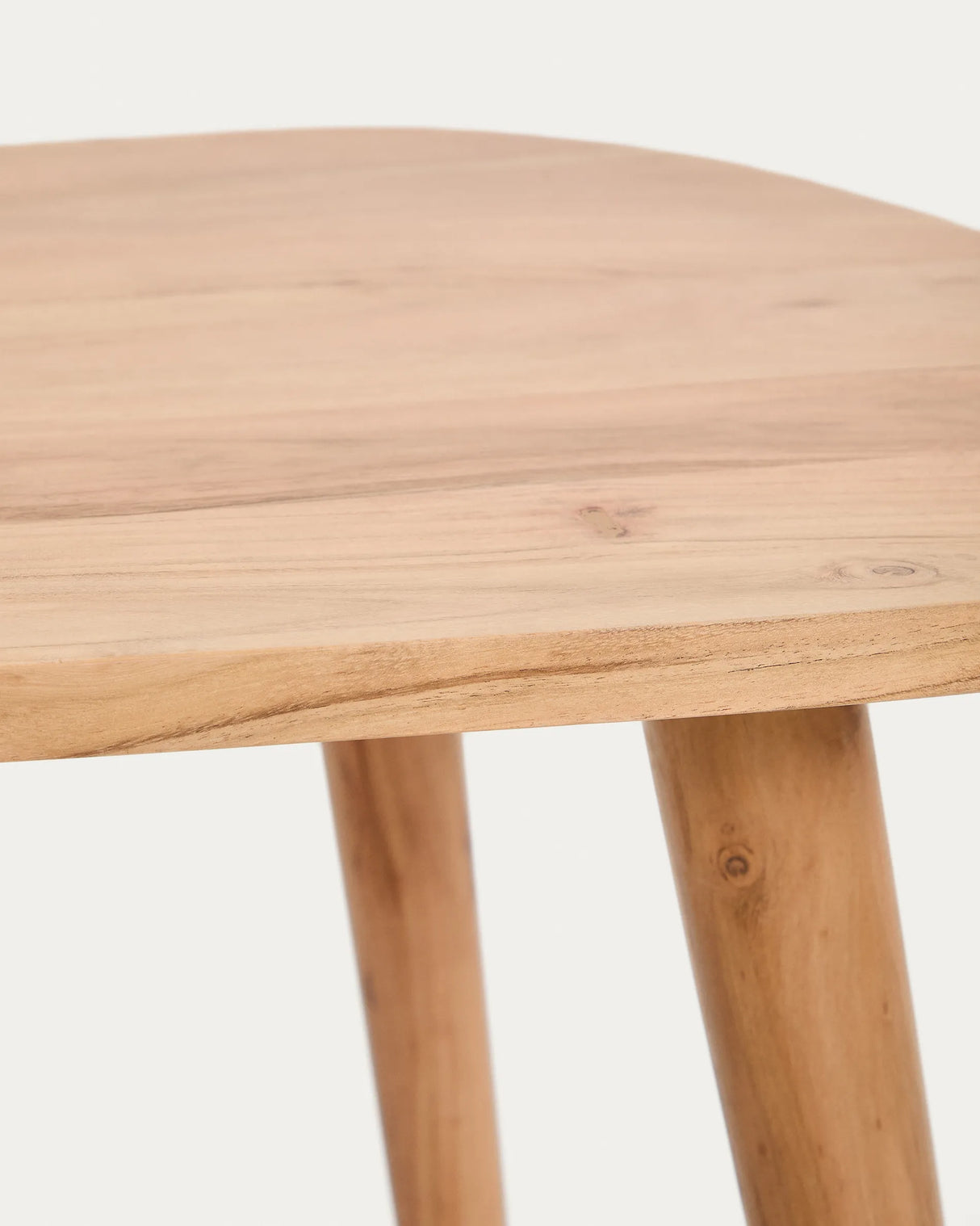 Couchtisch Duvani aus massivem Akazienholz mit gebleichtem Finish Ø 110 x 60 cm von Kave Home – Produktbild 8