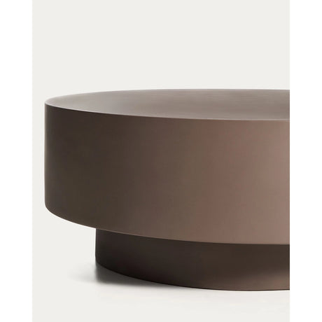 Couchtisch Garbet aus braunem Zement, Ø 80 cm von Kave Home – Bild 6