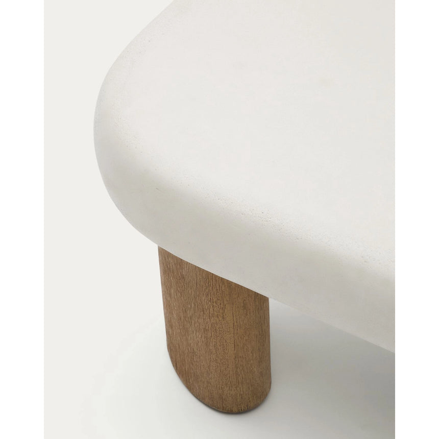 Couchtisch Labra aus Zement und Akazienholz 80 x 80 cm FSC 100% von Kave Home – Bild 9