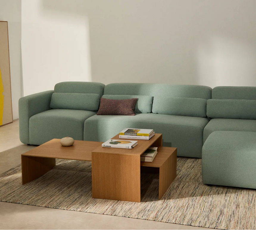 Couchtisch Litto aus Eichenfurnier oder Wallnussfurnier FSC Mix Credit 90 x 45 cm von Kave Home – Bild 2