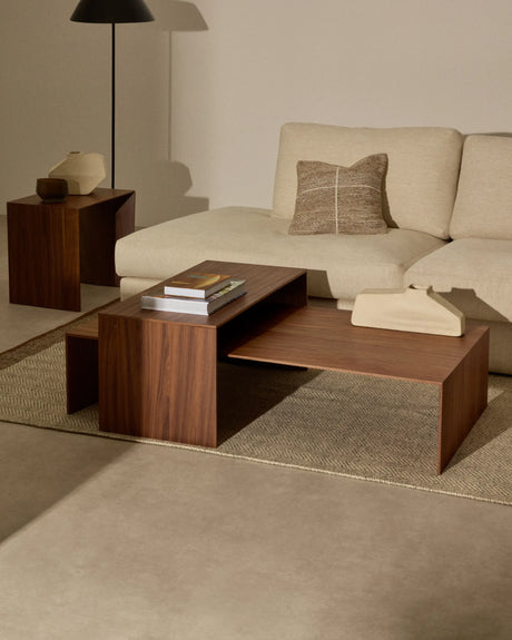 Couchtisch Litto aus Walnussfurnier 140 x 70 cm von Kave Home – Produktbild 7