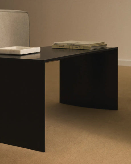 Couchtisch Litto aus schwarz lackiertem MDF 90 x 45 cm von Kave Home – Bild 3