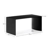 Couchtisch Litto aus schwarz lackiertem MDF 90 x 45 cm von Kave Home – Bild 5