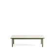 Couchtisch Maurina aus verzinktem Stahl in Grün mit ecrufarbenen Kacheln, 122 x 61 cm von Kave Home – Bild 1