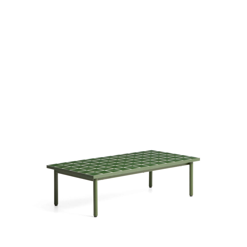 Couchtisch Maurina aus verzinktem Stahl in Grün mit grünen Kacheln, 122 x 61 cm von Kave Home – Bild 6