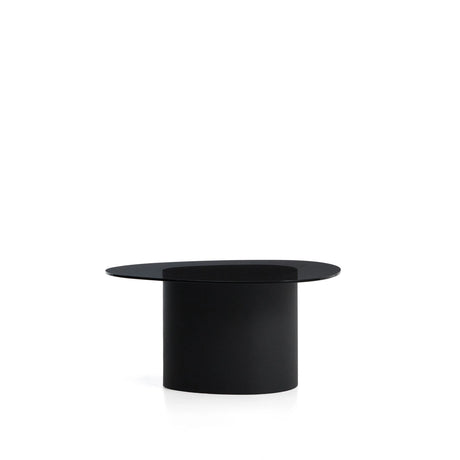 Couchtisch Olir aus gehärtetem Glas und Stahl 82 x 74 cm von Kave Home – Bild 1