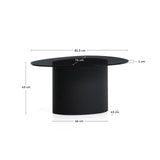 Couchtisch Olir aus gehärtetem Glas und Stahl 82 x 74 cm von Kave Home – Bild 2