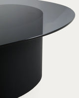 Couchtisch Olir aus gehärtetem Glas und Stahl 82 x 74 cm von Kave Home – Bild 4