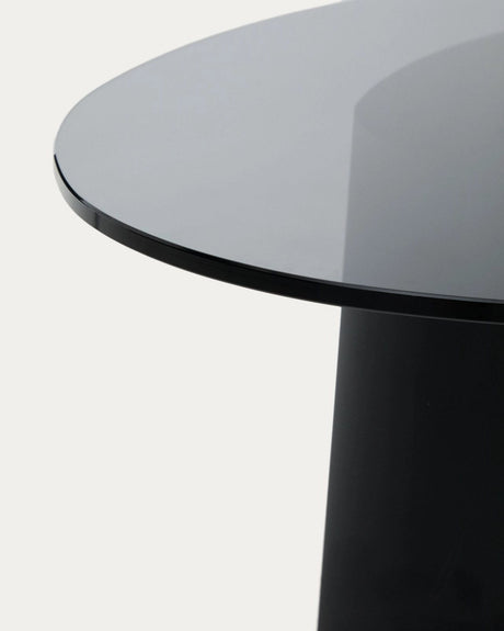 Couchtisch Olir aus gehärtetem Glas und Stahl 82 x 74 cm von Kave Home – Bild 5