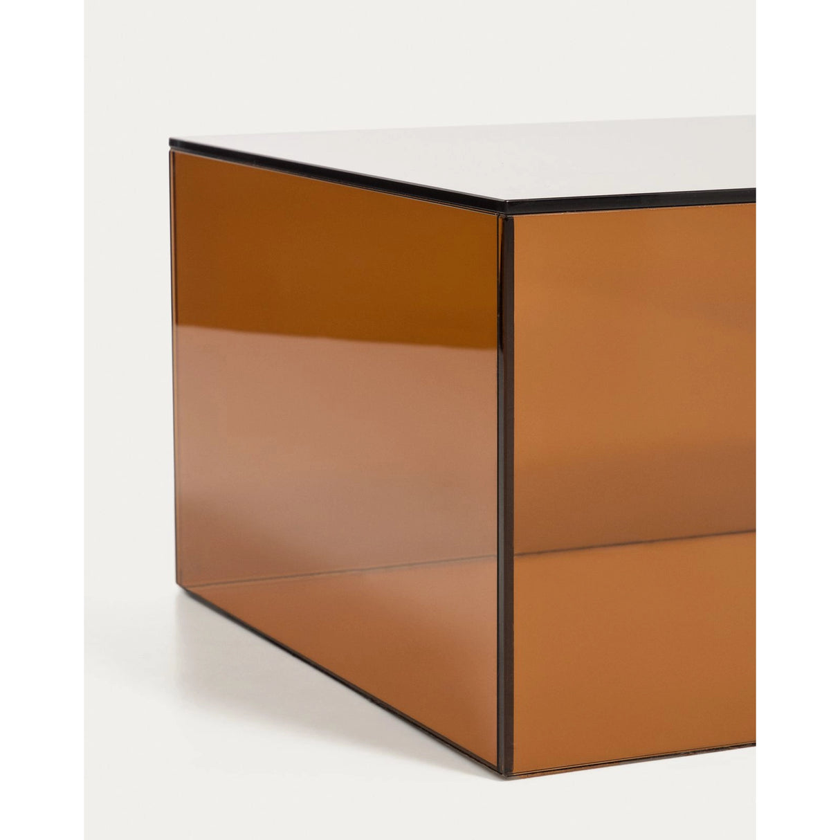 Couchtisch Orlia aus gehärtetem Glas in Braun, 110 x 50 cm von Kave Home – Bild 4