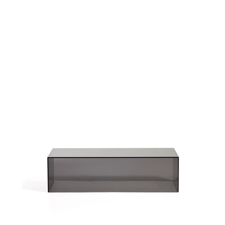 Couchtisch Orlia aus gehärtetem Glas in Dunkelgrau, 110 x 50 cm von Kave Home – Bild 1
