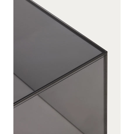 Couchtisch Orlia aus gehärtetem Glas in Dunkelgrau, 110 x 50 cm von Kave Home – Bild 3