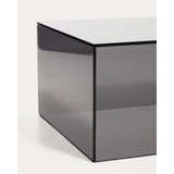 Couchtisch Orlia aus gehärtetem Glas in Dunkelgrau, 110 x 50 cm von Kave Home – Bild 4