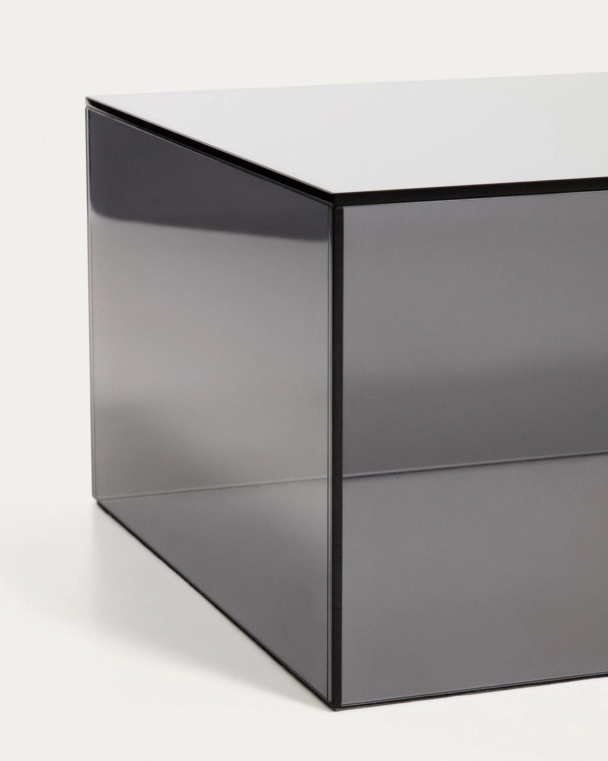 Couchtisch Orlia aus gehärtetem Glas in Dunkelgrau, 110 x 50 cm von Kave Home – Bild 4