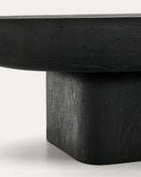 Couchtisch Ovak aus massivem Akazienholz mit schwarzem Finish, FSC 100%, 140 x 70 cm von Kave Home – Produktbild 6