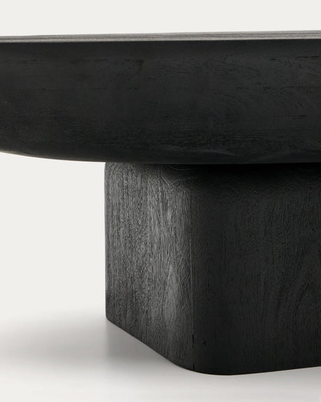 Couchtisch Ovak aus massivem Akazienholz mit schwarzem Finish, FSC 100%, 140 x 70 cm von Kave Home – Produktbild 6