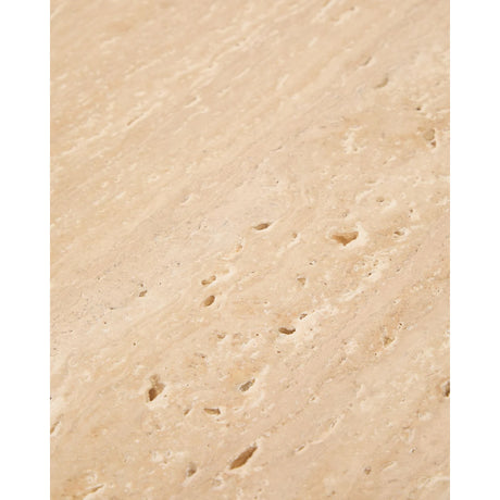 Couchtisch Pirita aus beigem Travertin mit Beinen aus massivem Eichenholz mit naturfarbenem Finish, 147 x 65 cm, FSC 100 % von Kave Home – Bild 14