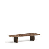 Couchtisch Pirita aus braunem Marmor mit Beinen aus massivem Eichenholz, 147 x 65 cm, FSC 100 % von Kave Home – Bild 5
