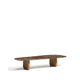 Couchtisch Pirita aus braunem Marmor mit Beinen aus massivem Eichenholz mit naturfarbenem Finish, 147 x 65 cm, FSC 100 % von Kave Home – Bild 6