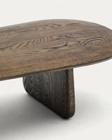 Couchtisch Pirita aus massiver Eiche mit dunklem Finish 146 x 56,5 cm FSC 100% von Kave Home – Produktbild 1