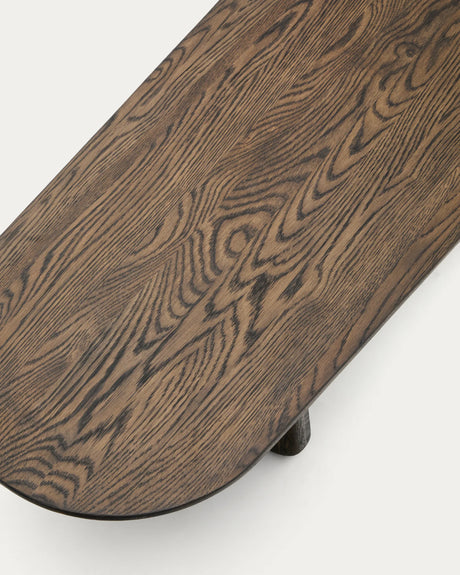 Couchtisch Pirita aus massiver Eiche mit dunklem Finish 146 x 56,5 cm FSC 100% von Kave Home – Produktbild 2