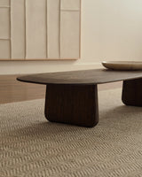 Couchtisch Pirita aus massiver Eiche mit dunklem Finish 146 x 56,5 cm FSC 100% von Kave Home – Produktbild 6