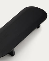 Couchtisch Pirita aus massiver Eiche mit schwarzem Finish 146 x 56,5 cm FSC 100% von Kave Home – Produktbild 1