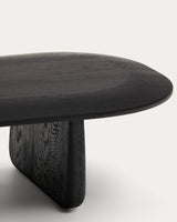 Couchtisch Pirita aus massiver Eiche mit schwarzem Finish 146 x 56,5 cm FSC 100% von Kave Home – Produktbild 2