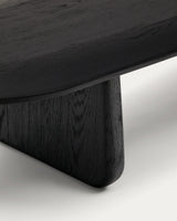 Couchtisch Pirita aus massiver Eiche mit schwarzem Finish 146 x 56,5 cm FSC 100% von Kave Home – Produktbild 3
