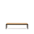 Couchtisch Sorells aus grünem Aluminium und Teakholz 63 x 144,6 cm FSC 100%   von Kave Home – Bild 1